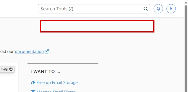Success notice after saving the new password